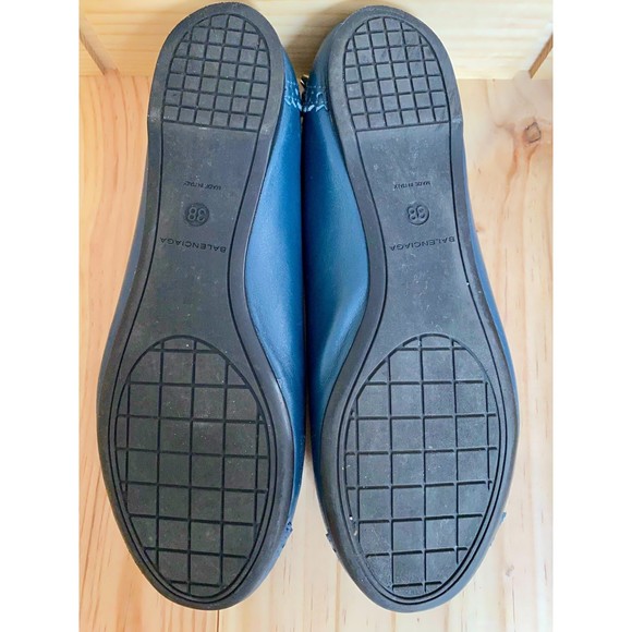 Balenciaga Arena Silver Stud Royal Navy Blue Flats EU Size 38 - Picture 4 of 7